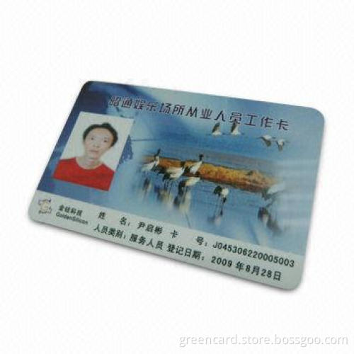 ID Card, Measuring 86 x 54mm, Used in Banking, Telecommunication, Taxation, Security and Postal